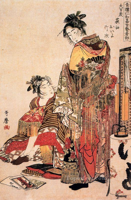 the widow Kitagawa Utamaro Ukiyo e Bijin ga Oil Paintings